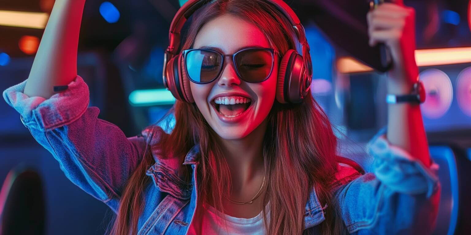 Excited Woman Playing Aviator at 666zz